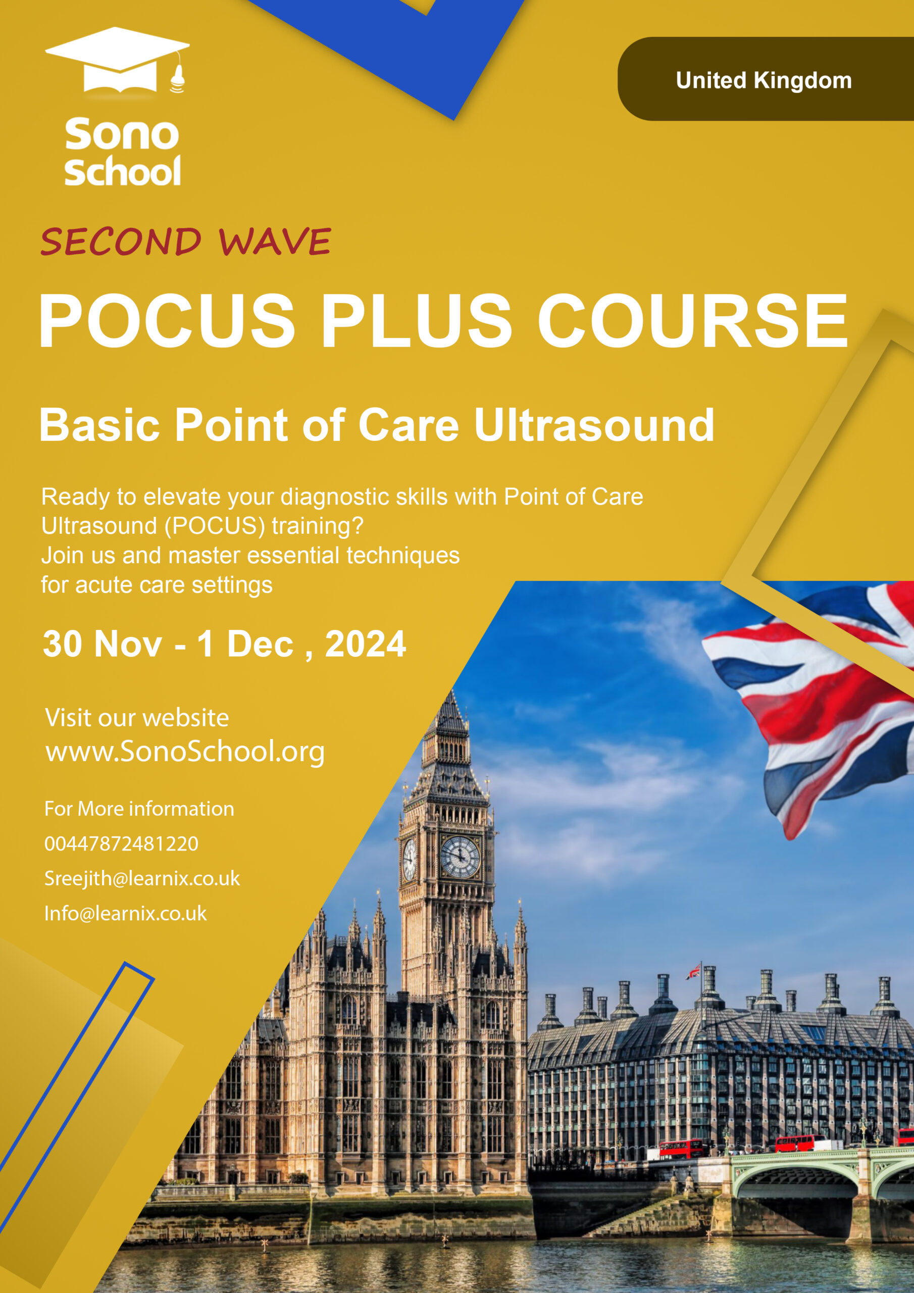 POCUS PLUS Course - United Kingdom