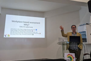 Giles Cattermole, previous GEM Committee Chair, presenting on WPBAs