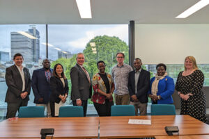 Dr Diane Atwine (Permanent Secretary of Health for Uganda MOH) visits RCEM office in London with team from MOH.